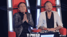 Ti Prego Roby Facchinetti Francesco Facchinetti Tvoi The Voice Of Italy GIF - Please I Beg You GIFs