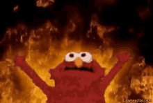 Elmo Evil GIF - Elmo Evil On Fire GIFs