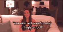 you survived your first day of high school happy first day of school 1st day of school