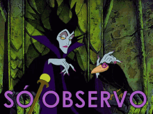 Malévola Sóobservo Belaadormecida GIF - Maleficent Observing Sleeping Beauty GIFs