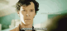 Sherlock Benedict Cumberbatch GIF - Sherlock Benedict Cumberbatch Internal Screaming GIFs