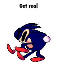 Get Real Sanic Sticker - Get Real Sanic Spinning Stickers