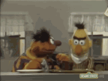 Bert Eats Cake GIF - Bert Eats Cake GIFs