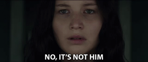No Its Not Him Jennifer Lawrence GIF - No Its Not Him Jennifer Lawrence Katniss Everdeen GIFs