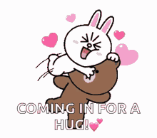 Brown And Cony Love GIF - Brown And Cony Love Cute GIFs