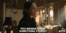 You Wanna Know Something Stupid Guess What GIF - You Wanna Know Something Stupid Guess What Secret GIFs