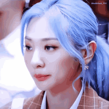 blue hair ahn jiyoung bolbbalgan4 workaholic kpop blue hair ahn jiyoung bolbbalgan4 workaholic kpop