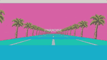 paradise holiday vaporwave retro graphics
