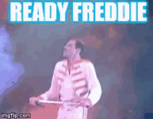 Ready Freddie Freddie GIF - Ready Freddie Freddie Mercury GIFs
