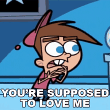 Youre Supposed To Love Me Timmy Turner GIF - Youre Supposed To Love Me Timmy Turner A Wish Too Far GIFs