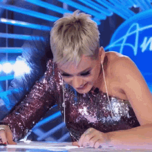 Embarrassed Katy Perry GIF - Embarrassed Katy Perry Idols Global GIFs