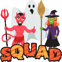 Squad Halloween Party Sticker - Squad Halloween Party Joypixels Stickers