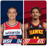 Washington Wizards (114) Vs. Atlanta Hawks (117) Post Game GIF - Nba Basketball Nba 2021 GIFs