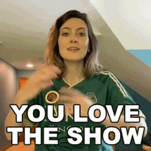 You Love The Show Michaela Murphy GIF - You Love The Show Michaela Murphy Cameo GIFs