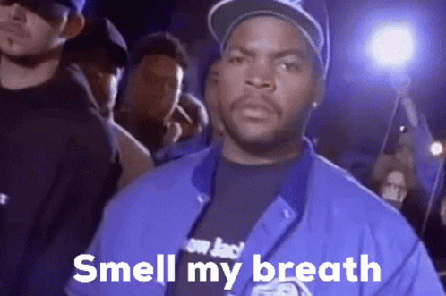 Ice Cube Breath GIF - Ice Cube Breath Smell My Breath GIFs