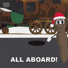 All Aboard Mr Hankey GIF - All Aboard Mr Hankey South Park GIFs