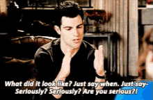 Talking To My Friend The Morning After GIF - New Girl Winston Schmidt Max Greenfield GIFs