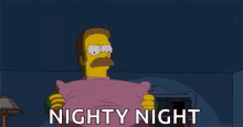 Flanders Nighty Night GIF - Flanders Nighty Night The Simpsons GIFs