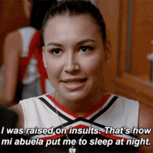 Glee Santana Lopez GIF - Glee Santana Lopez I Was Raised On Insults GIFs