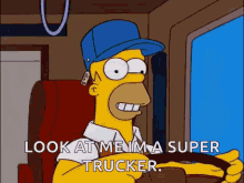 The Simpsons Super Trucker GIF - The Simpsons Super Trucker Truck GIFs