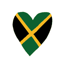 jamaca flag heart heart beat heart beating