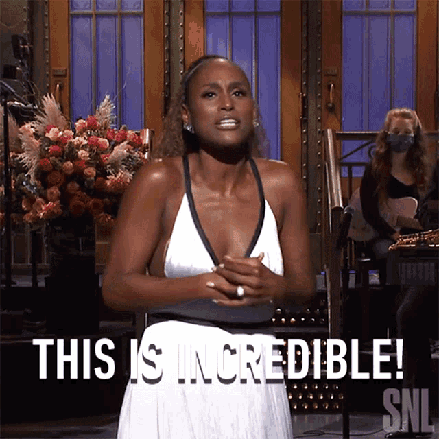 This Is Incredible Issa Rae GIF - This Is Incredible Issa Rae Saturday Night Live GIFs