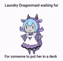 Dragonmaid Yugioh GIF - Dragonmaid Yugioh Laundry Dragonmaid GIFs