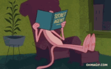 Pink Panther The Pink Panther GIF - Pink Panther The Pink Panther Reading GIFs