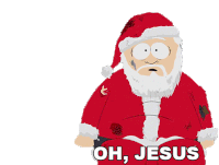 Oh Jesus Santa Claus Sticker - Oh Jesus Santa Claus South Park Stickers