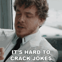 Its Hard To Crack Jokes Jack Harlow GIF - Its Hard To Crack Jokes Jack Harlow Churchill Downs Song GIFs