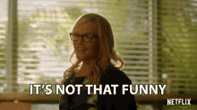 Its Not That Funny Rachael Harris GIF - Its Not That Funny Rachael Harris Linda Martin GIFs