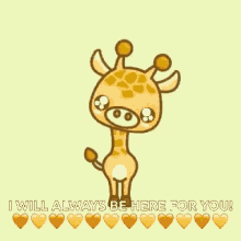 Giraffe Always Be Here For You GIF - Giraffe Always Be Here For You For You GIFs