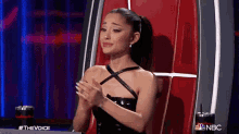 Clapping Ariana Grande GIF - Clapping Ariana Grande The Voice GIFs