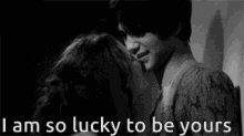 I Am So Lucky To Be Yours Kiss GIF - I Am So Lucky To Be Yours Kiss I Love You GIFs