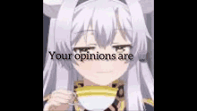 Your Opinion Is Trash My Opinion Is King GIF - Your Opinion Is Trash My Opinion Is King Anime Girl GIFs
