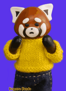 Komoru Panda Red Panda GIF - Komoru Panda Red Panda Cry GIFs