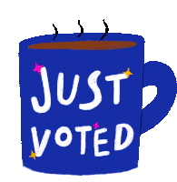 Just Voted Coffee Sticker - Just Voted Coffee Morning Stickers