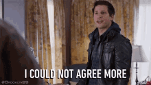I Could Not Agree More Jake Peralta GIF - I Could Not Agree More Jake Peralta Andy Samberg GIFs
