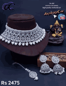 artistryc artificial jewellery necklace set mehendi choker set fashion
