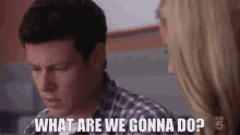Glee Finn Hudson GIF - Glee Finn Hudson What Are We Gonna Do GIFs