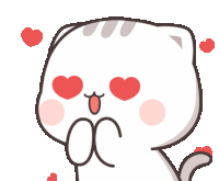 Love Cutie Sticker - Love Cutie Cat Chan In Admire Stickers