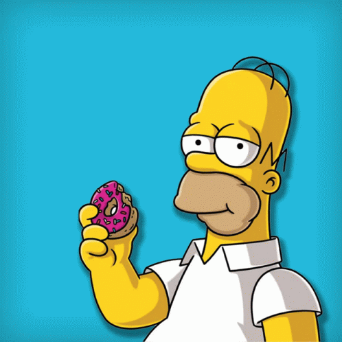 homero,Homer Simpson,The Simpsons,donut,Me Quiero Volver Chango,Anda La Osa...