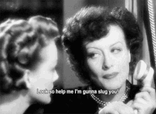 Joan Crawford The Women GIF - Joan Crawford The Women Slug You GIFs