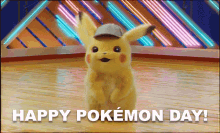 Pokemon Day Detective Pikachu GIF - Pokemon Day Detective Pikachu Happy Pokemon Day GIFs