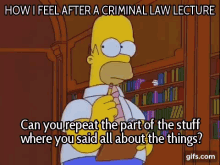 Law School Homer Simpson GIF - Law School Homer Simpson College GIFs
