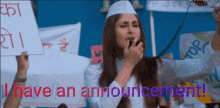 I Have An Announcement Kareena GIF - I Have An Announcement Announcement Kareena GIFs