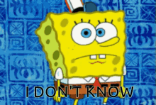 Spongebob I Dont Know GIF - Spongebob I Dont Know GIFs