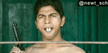 Perpendicular Blade In Mouth Gangs Of Wasseypur GIF - Perpendicular Blade In Mouth Gangs Of Wasseypur GIFs