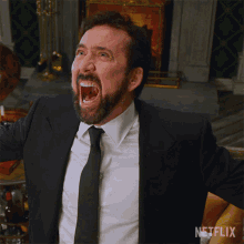 Screaming Nicolas Cage GIF - Screaming Nicolas Cage History Of Swear Words GIFs