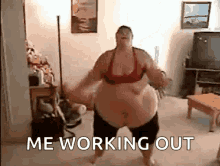 I Have To Go On A Diet Fat Lady GIF - I Have To Go On A Diet Fat Lady Jumping Jacks GIFs
